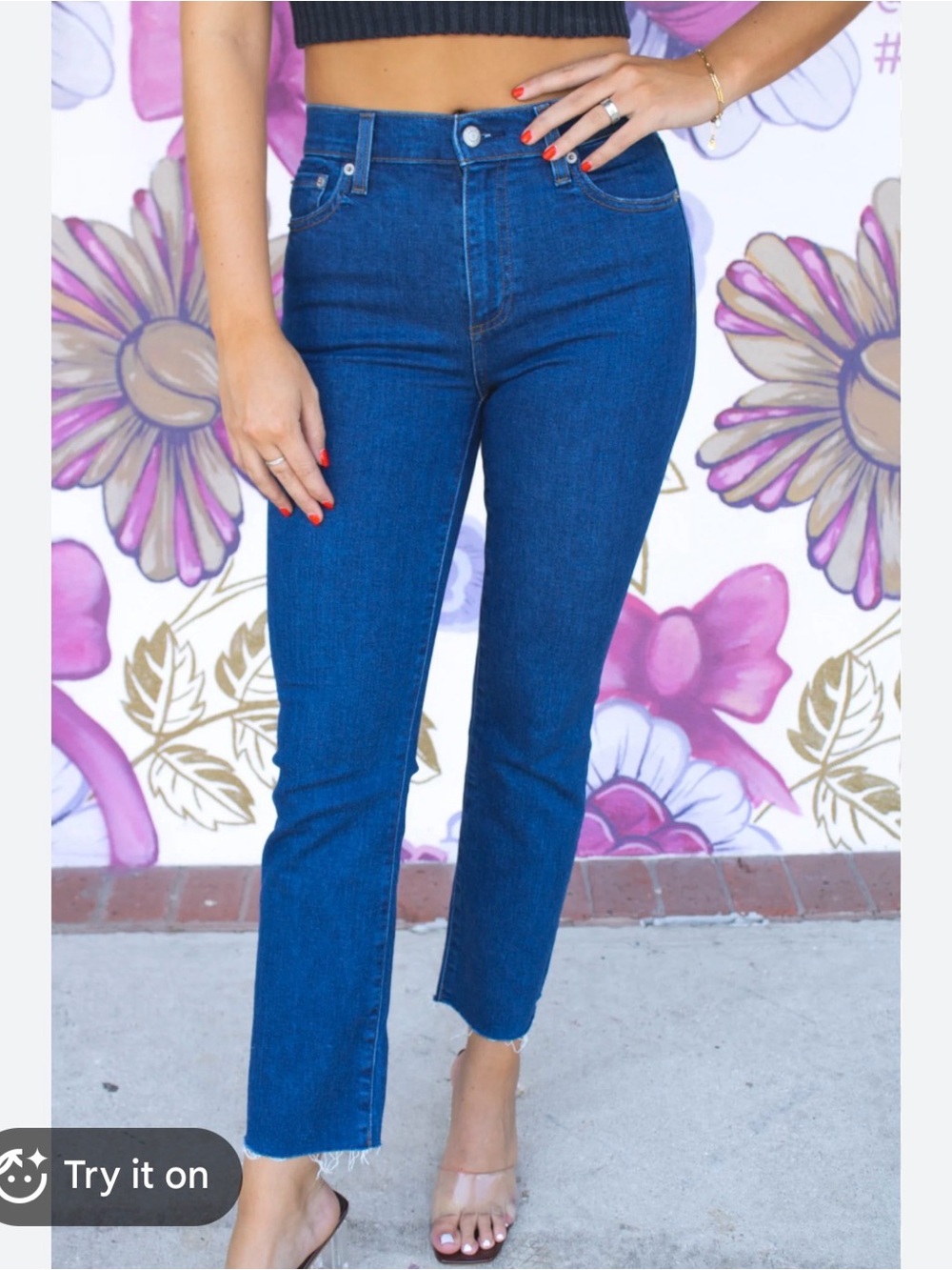 Pistola Lennon High Rise Crop Jeans